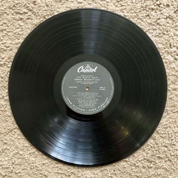 The Music Man Original Broadway Cast Vinyl Record Capitol Records - Picture 7 of 7